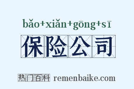 保险公司是什么意思的图片